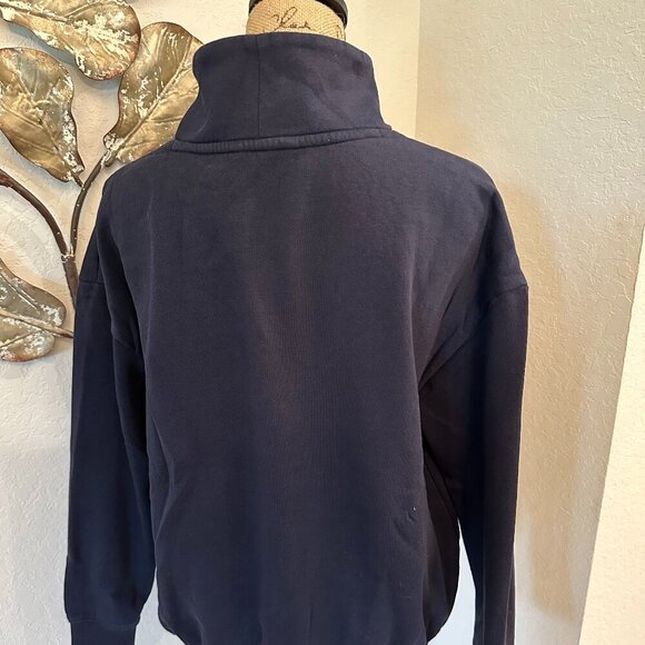 Tommy Hilfiger Navy Blue Sweatshirt & Jogger Set | Size M (Top) / L (Bottom) - Picture 5 of 9